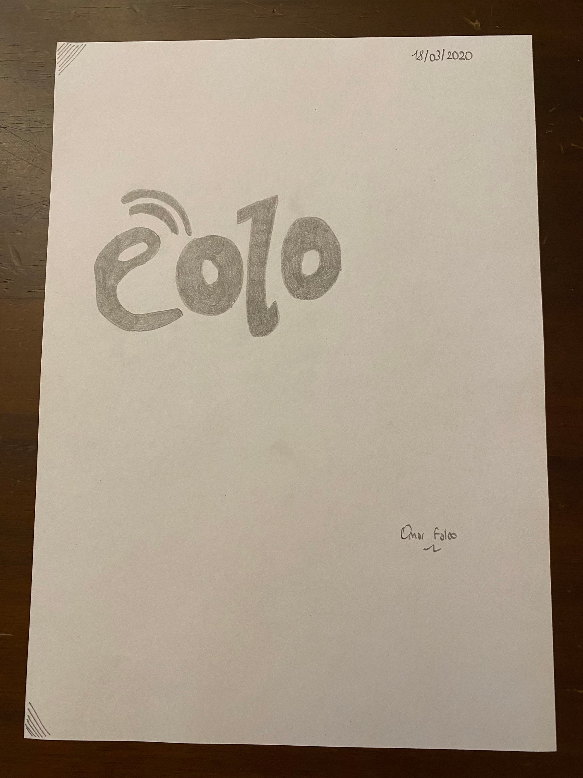 Logo “Eolo” original artwork by Omar Falco