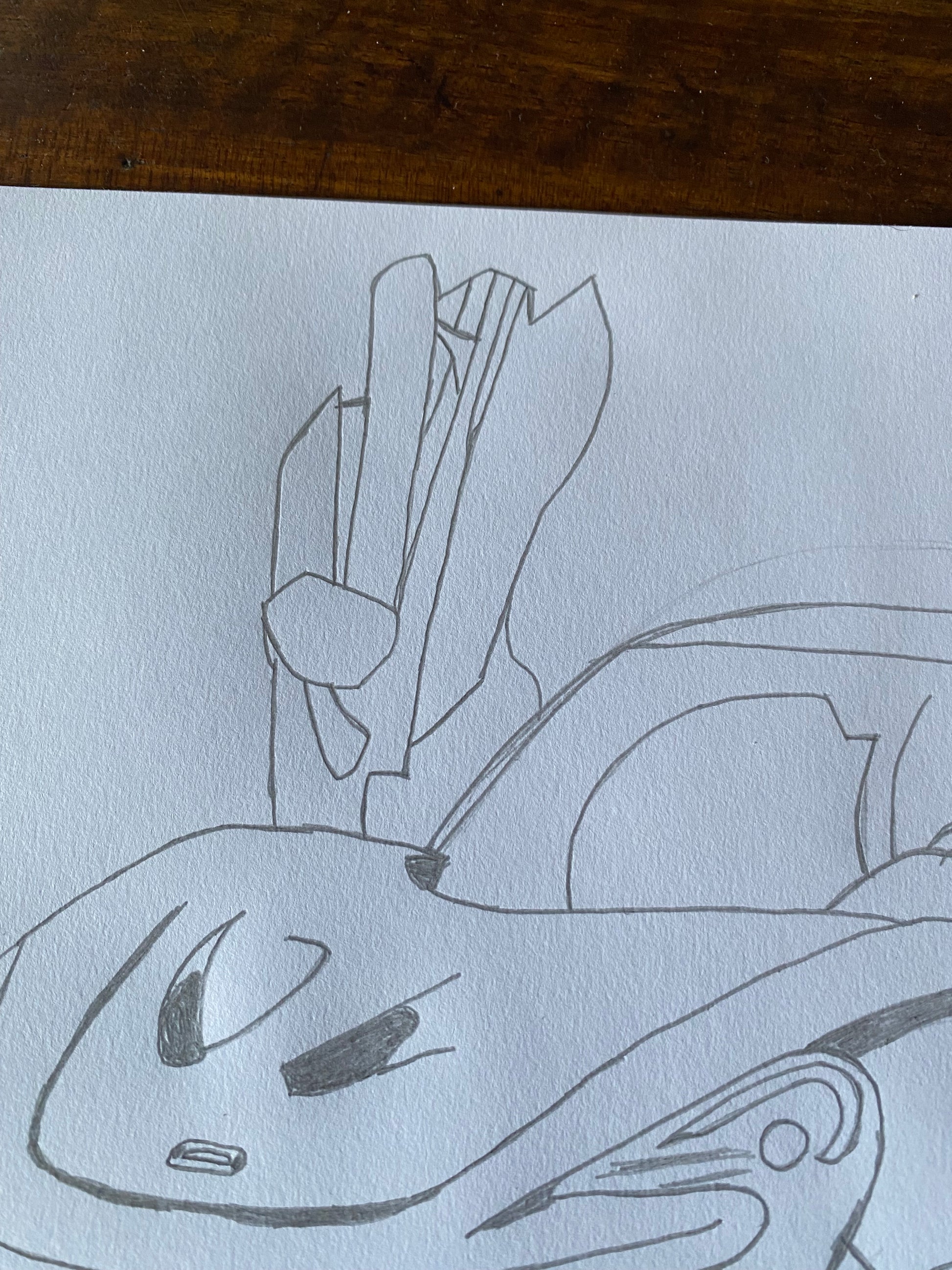 Schizzo McLaren original artwork A4 by Omar Falco